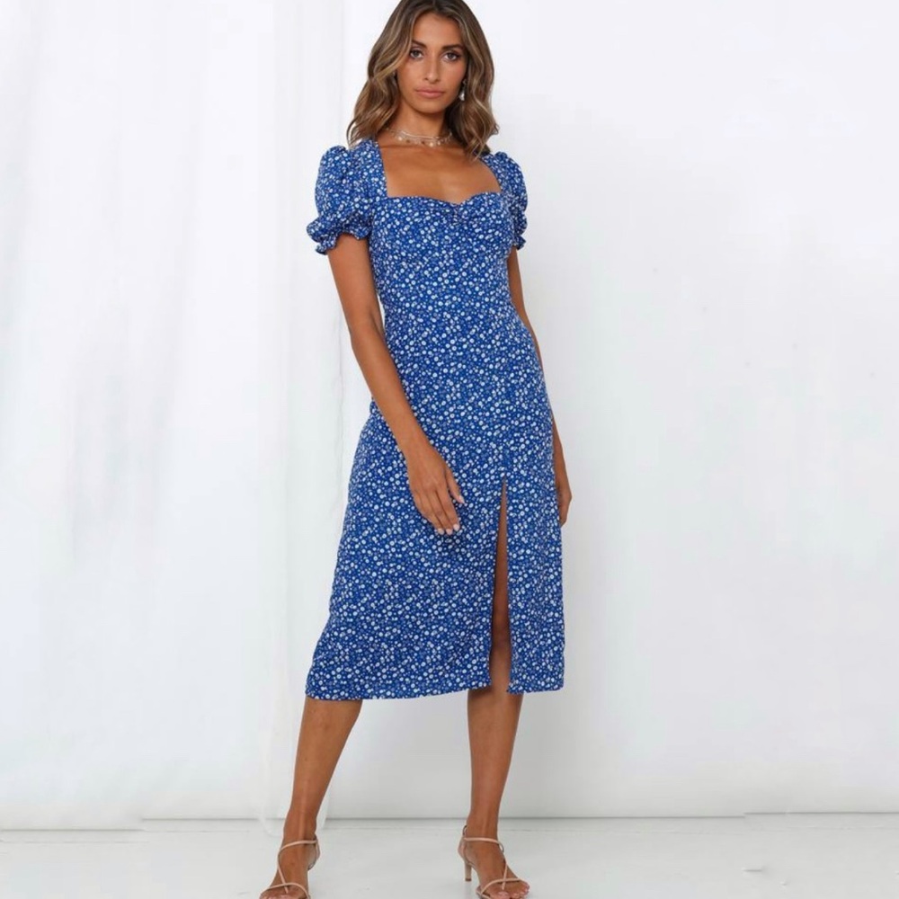 Hello Molly Blue Floral Dress